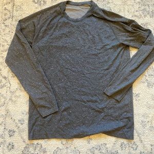 Lululemon Heathered grey long sleeve L